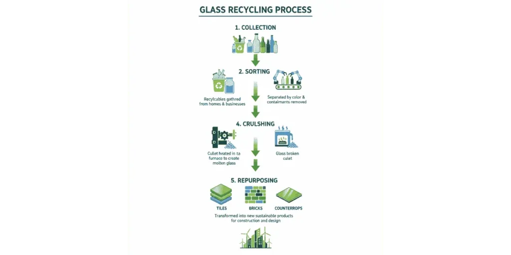From Bottles to Bricks: Innovative Uses of Recycled Glass