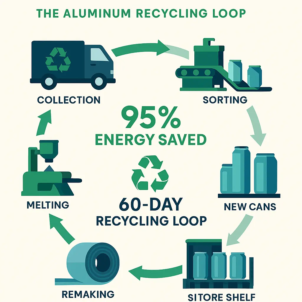 From Can to Can in Just 60 Days – The Aluminum Recycling Loop