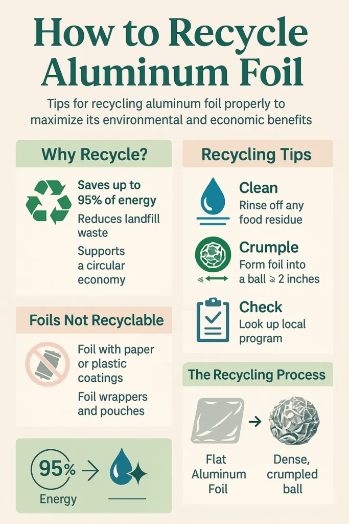 Aluminium Foil Recycling: A Simple Guide to What Goes Where and How to Prepare It