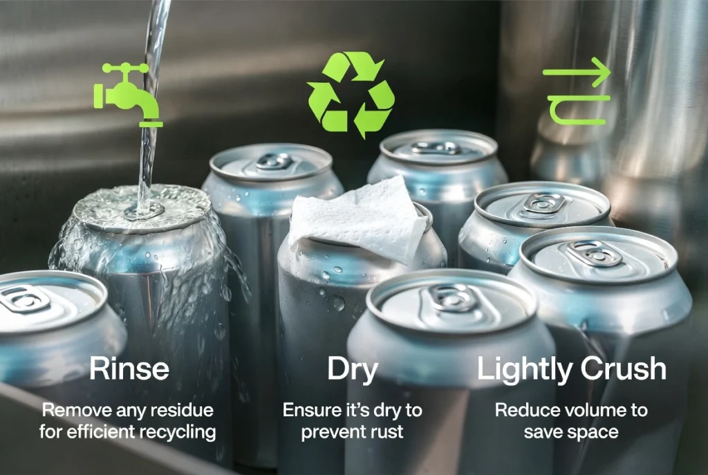 Crushed Pop Cans Recycling Guide: When to Crush & How to Prep