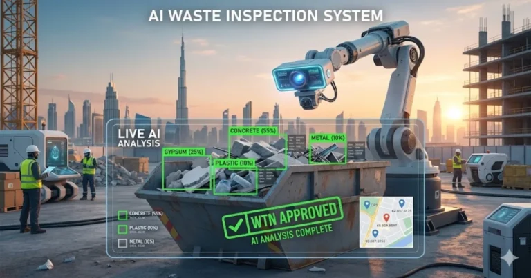AI Waste Inspections in Dubai (2026): How DM Uses Images, GPS & Data to Approve or Reject Your Waste