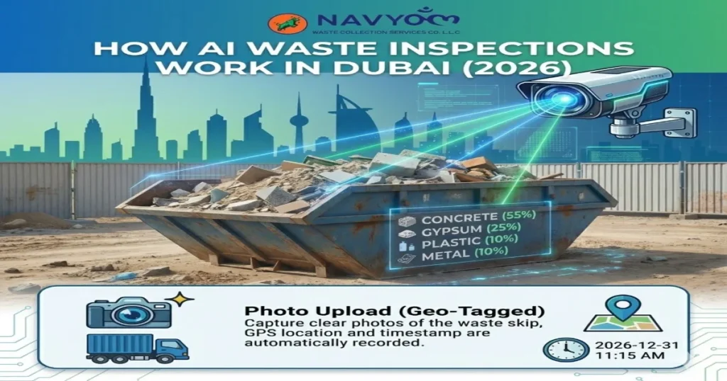AI Waste Inspections in Dubai (2026): How DM Uses Images, GPS & Data to Approve or Reject Your Waste