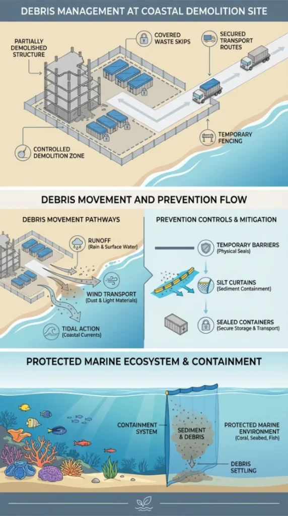Managing Demolition Debris in Coastal Projects