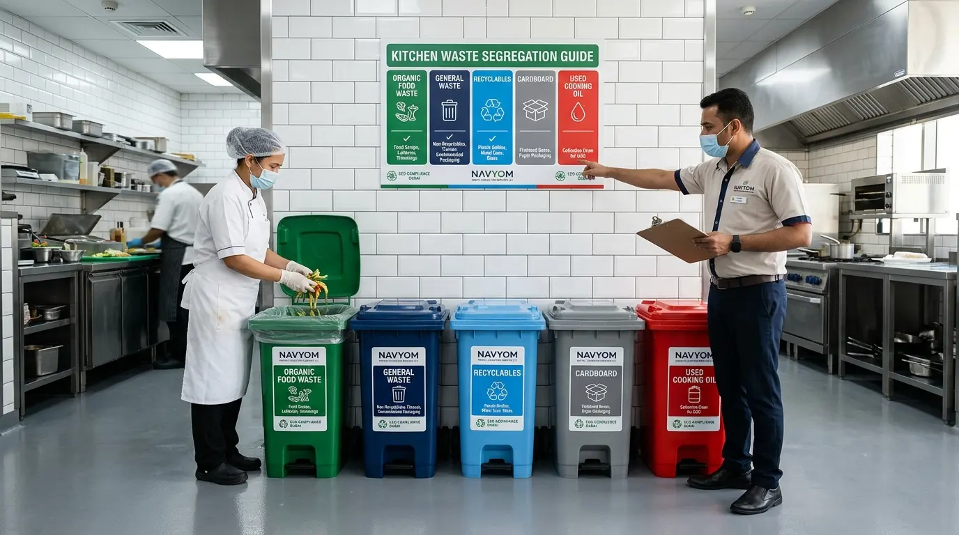 Restaurant Food Waste Collection Dubai: Grease Trap, F&B & Compliance Guide 4 cardboard and dry waste recycling from Dubai restaurant F&B operations