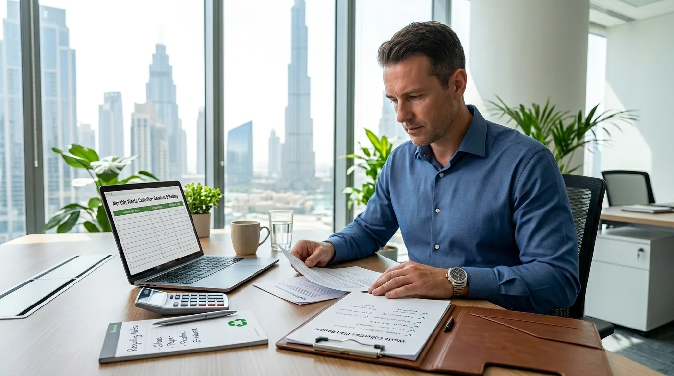 Commercial Office Waste Collection Dubai: Monthly Contracts & Pricing 2 Waste management cost estimator for commercial office waste collection Dubai monthly pricing