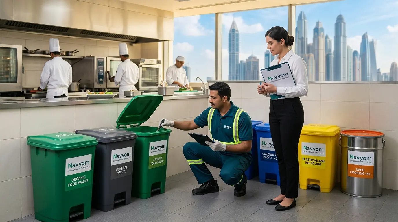 Restaurant Food Waste Collection Dubai: Grease Trap, F&B & Compliance Guide 1 restaurant food waste collection Dubai bins and grease trap servicing