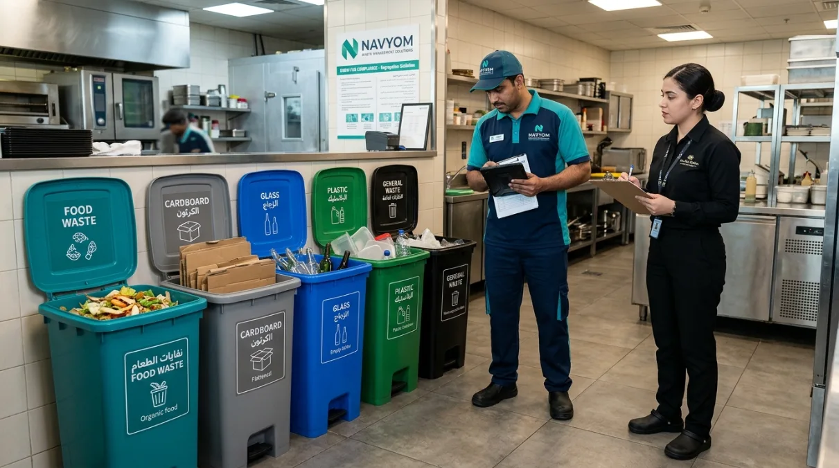 Restaurant Food Waste Collection Dubai: Grease Trap, F&B & Compliance Guide 2 grease trap servicing Dubai restaurant kitchen compliance