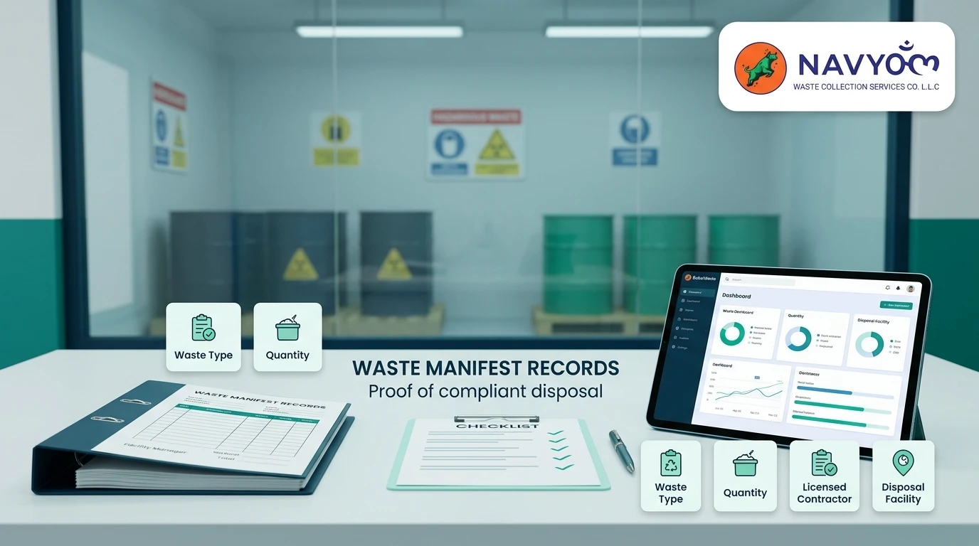 Hazardous Waste Disposal for Businesses in Dubai — Full Compliance Guide 2 Hazardous waste manifest documentation required by Dubai Municipality for business compliance