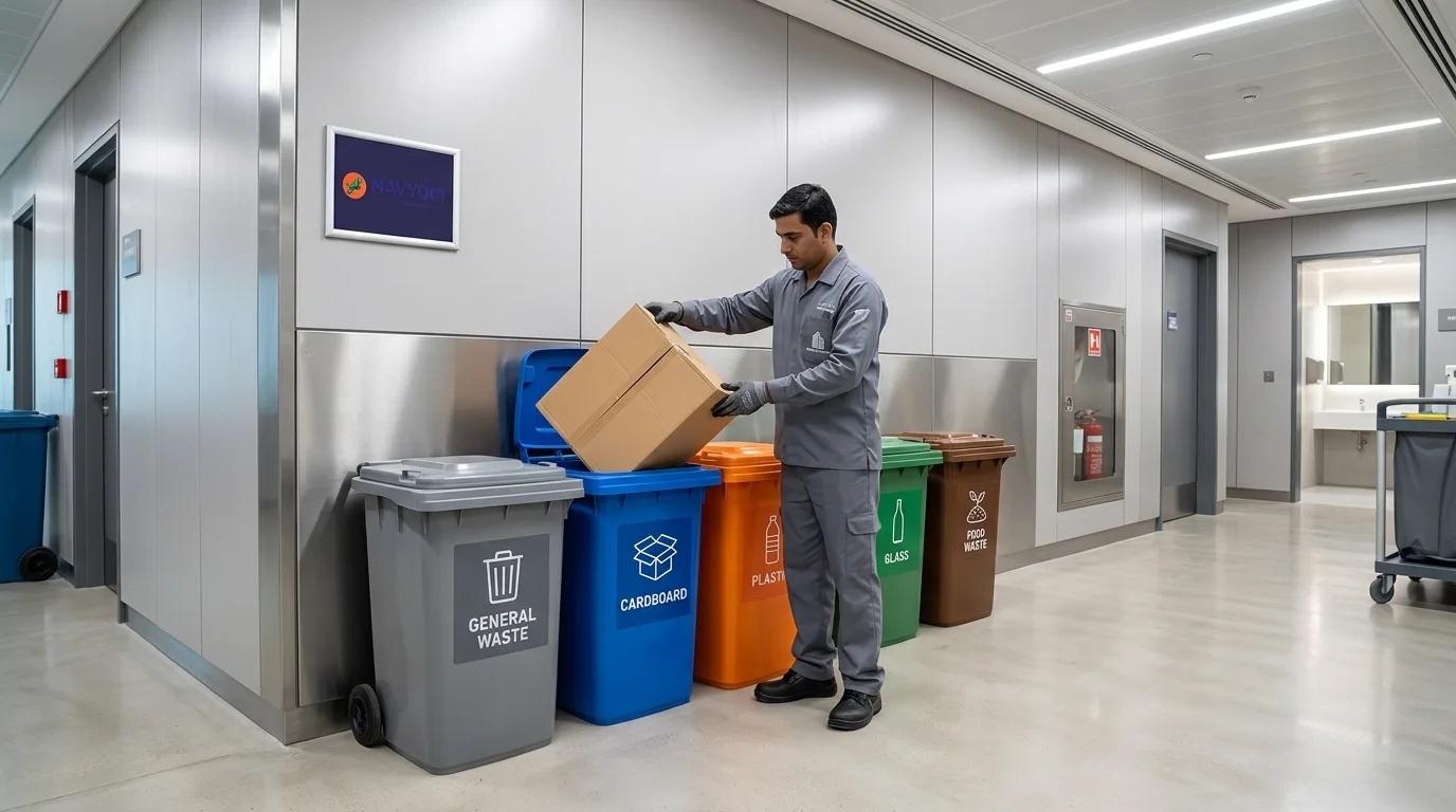 Waste segregation Dubai setup for scheduled commercial waste collection contracts